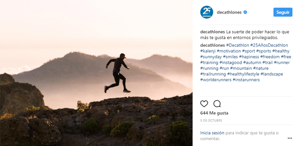 Instagram Decathlon España