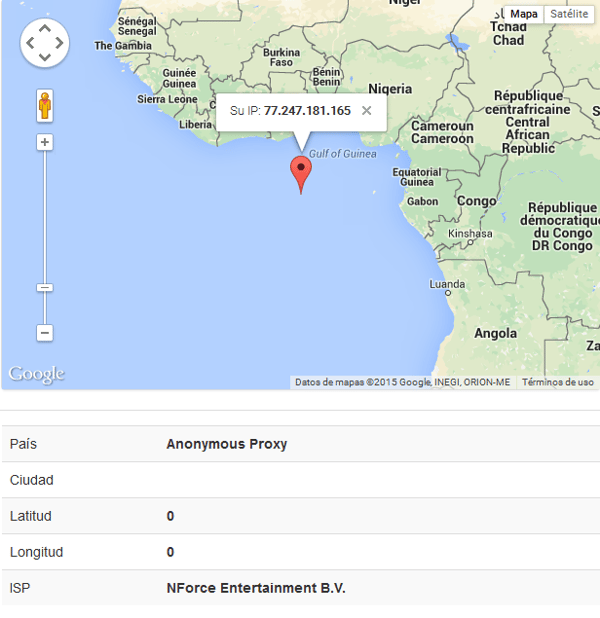 geolocalización por ip